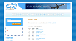 Desktop Screenshot of airlinecodes.info