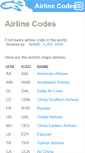 Mobile Screenshot of airlinecodes.info